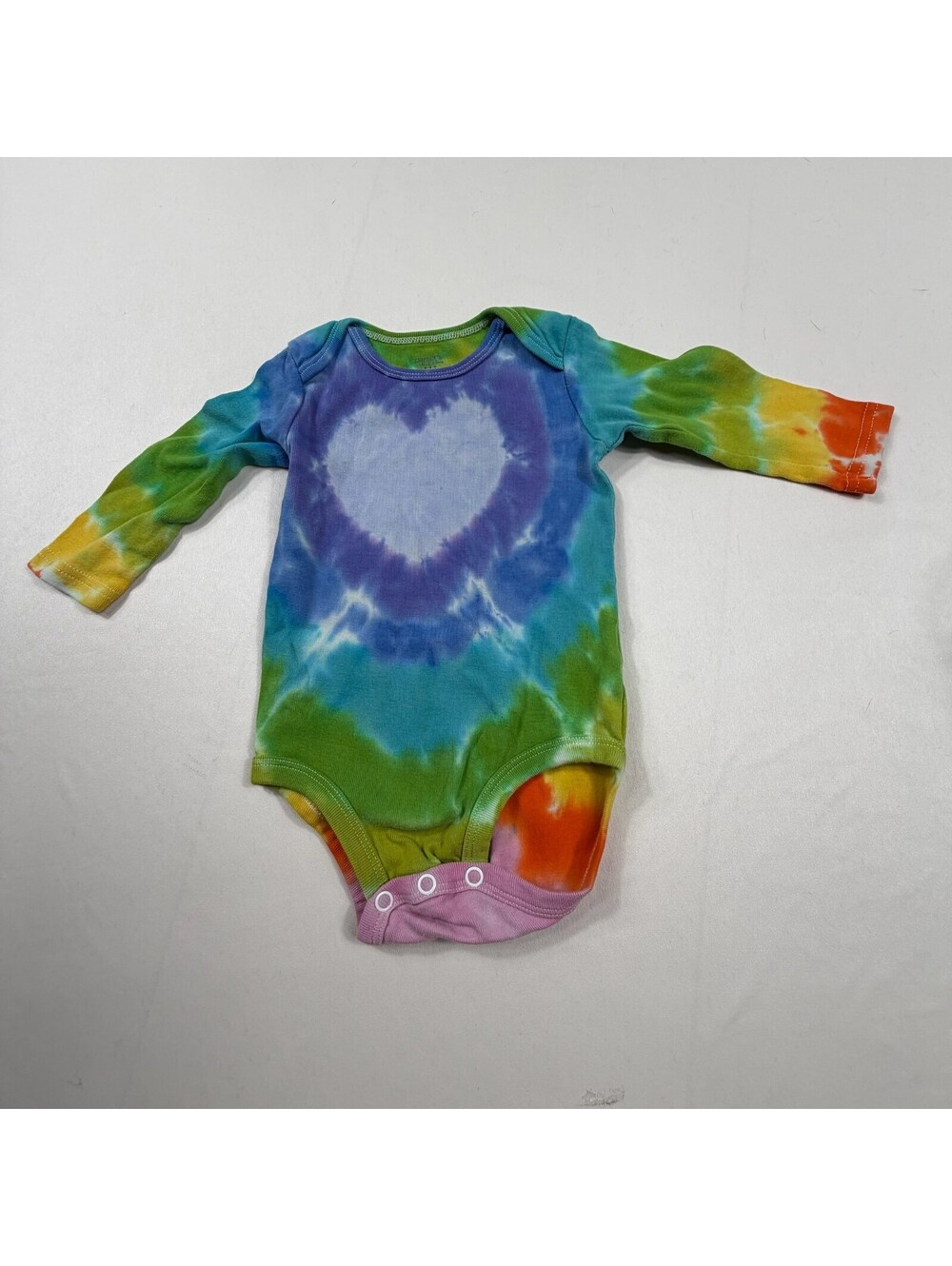 Carter's 6 Months Tie Dye Long Sleeve Baby Bodysuit